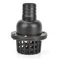 Water Pump Foot Valve Black PVC Low Pressure Flat Check Valve for Fluid Machine. 