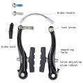 2pcs/set V Brakes Universal Bicycle Mountain Bike V-Brake Pads Clamp Parts Black 1pc.