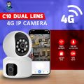 C10 4G Sim Supported Dual Lens V380 Full Color Doll IP Camera.