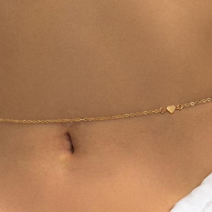 Adjustable Alloy Body Jewelry Indian Chains Waist Heart Waist Women Belly Chain