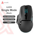 Ajazz AJ039 Wireless Gaming Mouse RGB 7 Buttons Tri-mode Wired Bluetooth Mouse PAW3212 Ergonomic Design for PC Laptop Desktop.