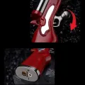 New Creative Double Flame Metal Mini Gun Shape Lighter Refillable Butane Gas Lighter Cool Gadget Candle Lighter Men's Gift. 