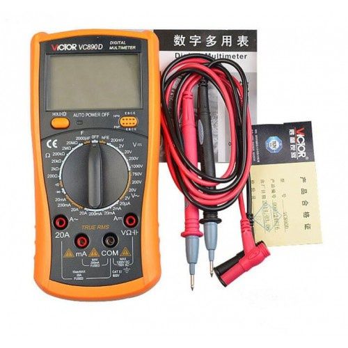 Victor True Rms Multimeters VICTOR VC890D True RMS AC DC Digital Multimeter 20mF Backlight Tester ...