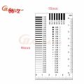 Measuring pass Badge gauge Stain card Point gauge wire gauge Transparent film ruler Stain crack contrast ruler-44351. 