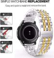 22mm 20mm Band for Samsung Galaxy Watch 3 41 45mm Gear S3 46mm 42mm Watch Stainless Steel Strap for Amazift Metal Wrist Bracelet. 