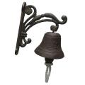 Cast Iron Door Bell Outdoor Dinner Bells Hanging Garden Bell Lawn Yard Decor A.