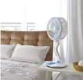 LR Rechargeable Folding Table Fan with Light Multifunctional Cute fan By Red Touch.