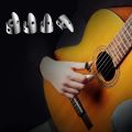 12 Pcs Steel Finger Picks Set,Metal Finger Picks Adjustable Bass Finger Picks for Guitar, Banjos and Other Instruments.