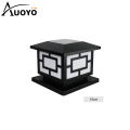 Auoyo Outdoor Pillar Lights Solar Charging IP65 Waterproof Column Lamp Column Post Lights Courtyard Lamp Headlight Pillar Fence Post Garden lights 2 Colors.