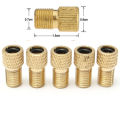 5Pcs Presta to Schrader Valve Adaptor Bike Bicycle Pump Tire Inflator Connector. 