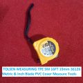 TOLSEN MEASURING TPE 5M 16FT 19mm 36126 Metric & Inch Blade PVC Cover Measure Tools Tape Pocket Locking Measuring Tape Belt Clip. 