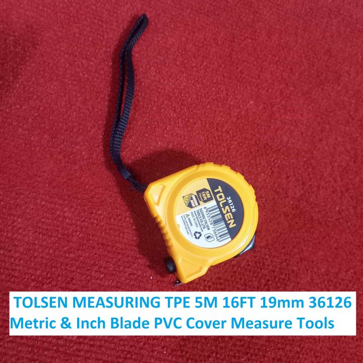 TOLSEN%20MEASURING%20TPE%205M%2016FT%2019mm%2036126%20Metric%20&%20Inch%20Blade%20PVC%20Cover%20Measure%20Tools%20Tape%20Pocket%20Locking%20Measuring%20Tape%20Belt%20Clip%20-%20Image%203