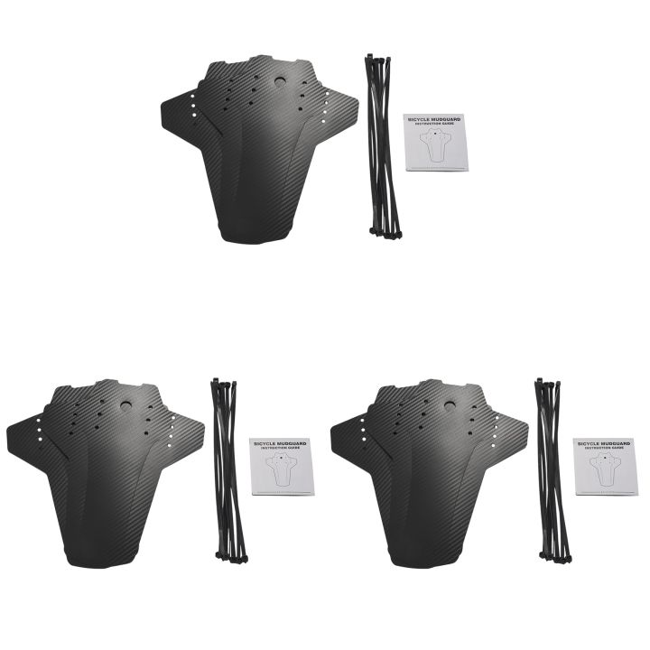 6Pcs Mountain Bike Fender, Front and Rear MTB Mud Guard, Adjustable Fenders Fits 26 Inch, 27.5 Inch, 29 Inch Size Bike