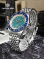 San Martin Original Design Fashion GMT 39.5mm Men Sports Watch Japan NH34 Automatic Mechanical Waterproof 100m SN0116 Reloj.