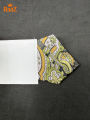Yellow Floral Modern Artisan Pocket Square for Men. 