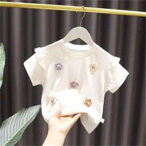 short%20sleeved%20t%20shirt%20children's%20top%20baby%20half%20sleeved%20girls'%20summer%20outfit%20Zhongmin%20one%20-%20Image%206
