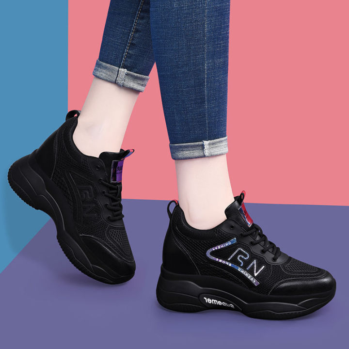 Women's%20Shoes%20Flatform%20Sole%20Elevated%20Casual%20Shoes%20Korean%20Version%20Student%20Platform%20Sneakers%20Mom%20Square%20Dance%20Running%20Shoes%20Girls%20-%20Image%203