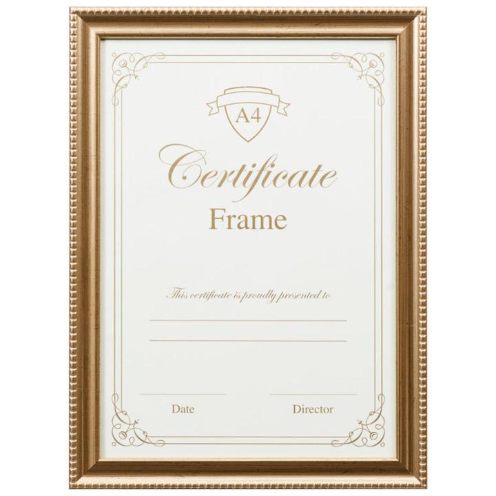 A4 Photo Picture Frames Rustic Certificate Document Frame, Wall Hanging 4 Pack, - Room Decoration - Photo Frame - Photo Frame