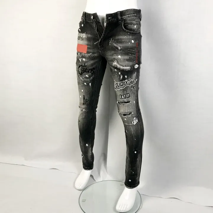 Street%20Fashion%20Men%20Jeans%20Retro%20Black%20Gray%20Elastic%20Stretch%20Slim%20Fit%20Ripped%20Jeans%20Men%20Printed%20Designer%20Hip%20Hop%20Brand%20Pants%20Hombre%20-%20Image%205