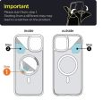 For Apple iPhone 11 MagSafe Compatible Shockproof Transparent Slim Fit Wireless Charging supported Frosted Border Phone Back Case Mobile Cover. 