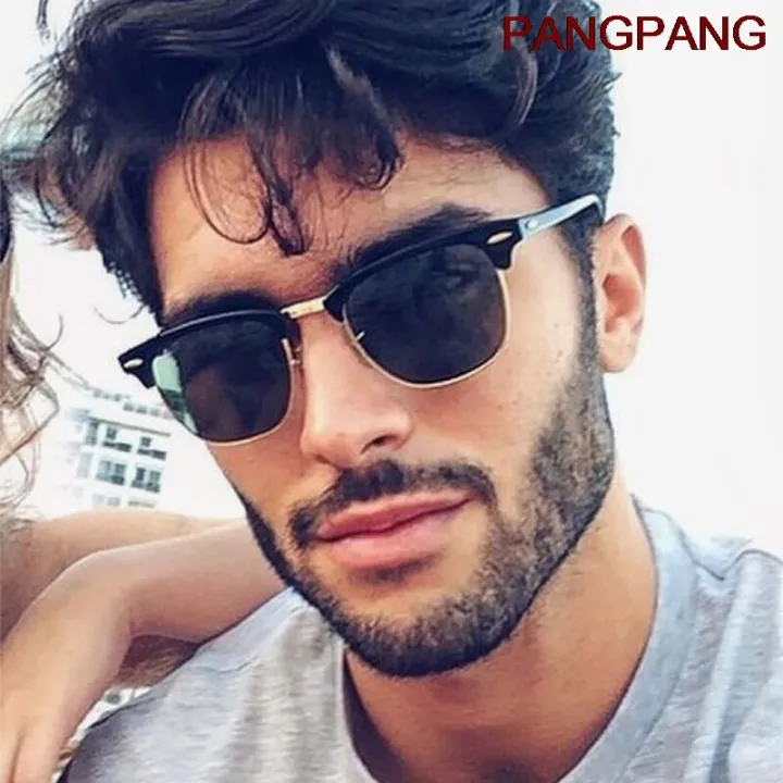Classic%20Semi-Rimless%20Sunglasses%20Men's%20Women%202021%20Square%20Polarized%20Sun%20glasses%20Men%20Oculos%20De%20Sol%20Gafas%20UV400%20Retro%20Eyewear%20-%20Image%203