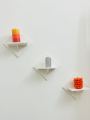 3 Pcs Self-Adhesive Wall Hanging Kite Flower Stand - Decorative Punch-Free Showpiece Holder for Home Decor. 