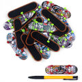 Professional pattern Printing Alloy Stand FingerBoard Skateboard Mini Finger Boards Skate Truck Finger Skateboard For Kid Toy. 