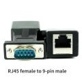 RJ45 to 9-pin female adapter,RJ45 to DB9pin male DB9 female RJ45 to RS232 network port serial port DB9 pin. 