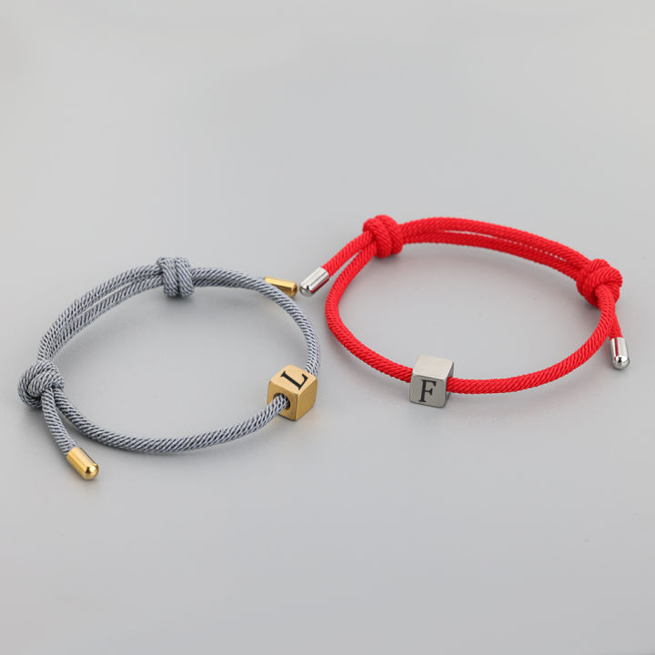 26%20Letters%20Stainless%20Steel%20Square%20Beads%20Adjust%20Rope%20Copule%20Bracelet%20Personalized%20Best%20Friends%20Gift%20-%20Image%202