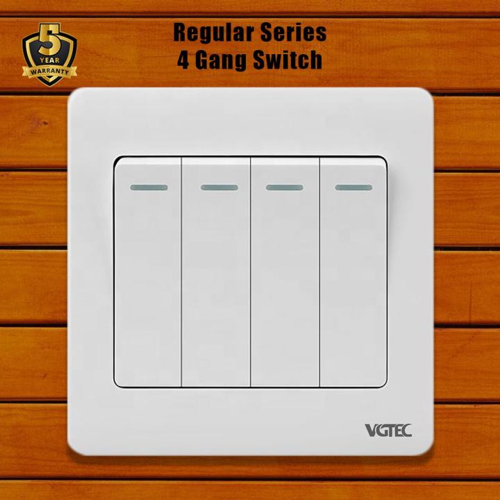 4 gang 1 way switch (Regular series)