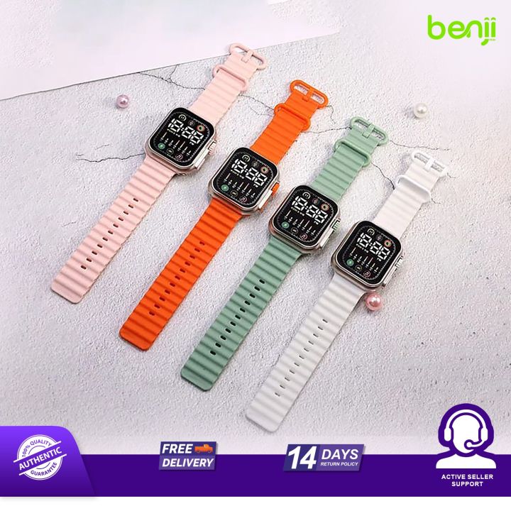 New LED P8 Digital Band Fashion Sports Digital LED Electronic Watch - P8DW