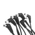 2020 Hot Deals Vitoos 6 Ways Electrode Daisy Chain Harness Cable Copper Wire for Guitar Effects Power Supply Adapter Splitter black. 