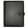 Black A4 Executive Conference Folder Portfolio PU Leather Document Organiser. 