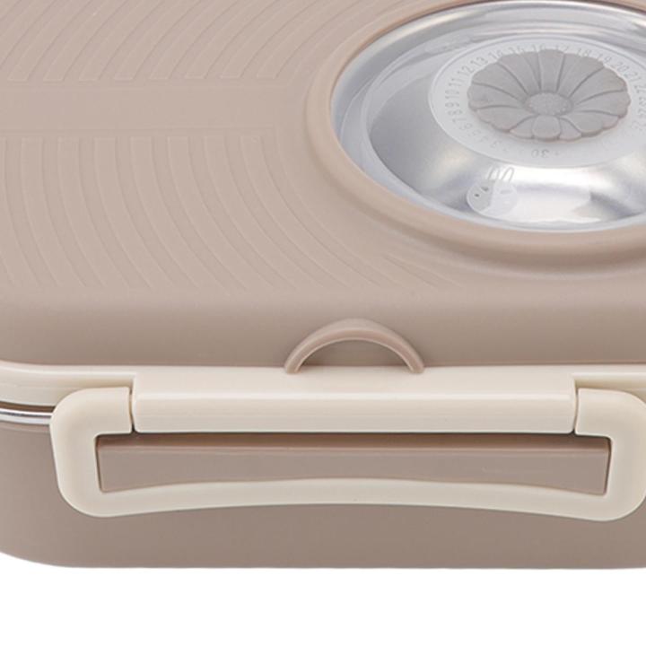 Thermal Bento Box, Reusable Camera Shaped 1450ml Portable Lunch Box Leakproof Double Layer for School