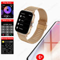 +2pc Square Smart Watch Women Men Smartwatch Touch Dial Calls Music Smartclock For Android IOS Fitness Tracker Sport Smart-watch. 