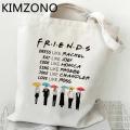 Friends Tv Show shopping bag bolsa recycle bag shopper shopping bag jute string sacolas. 