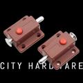 2 Pics Automatic Spring Loaded Cabinet Door Bolt Lock Push Button. 