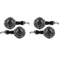 4Pcs Motorcycle Turn Signal Modified LED Two-Color Circular Streamer Turn Signal Indicator with Daytime Running Lights. 