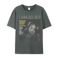 Lana Del Rey Vintage T-shirt printed Men's and Women's Cotton High quality Short Sleeves Sense of design Tops Lazy style Tees. 