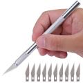 1 Handle Cutter With11 Blades (Aluminium Body). 