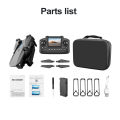 E88 Drone with Dual 4K & 1080P HD Cameras Foldable Quadcopter, WiFi FPV Live Video, Optical Flow Altitude Hold, Headless Mode & One-Key Takeoff/Landing/Return, 2x Batteries for 20+ Min Flight, Brushless Motor, Portable Design – Ideal RC Toy Gift. 