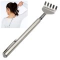Anti Khujli Body & Back Massager Scratcher Stainless Steel extendable Telescopic Back Pocket Size Itching Hand Stick ( Extend till 20 inches ). 
