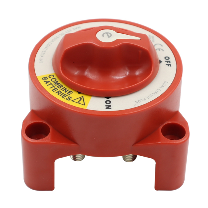 5511E Dual Circuit Plus Battery Rotary Switch Isolators Disconnect 12V-32V 350 Amp E-Series for Car Truck Ship Speedboat Easy to Use