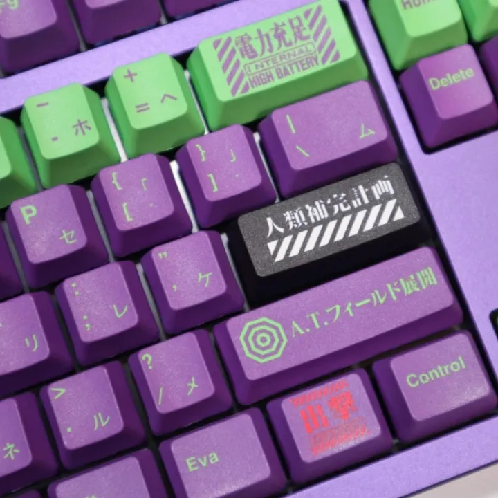 EVA%2001%20GMK%20120%20Keys%20Anime%20Mechanical%20Keyboard%20PBT%20Keycaps%20OEM%20Profile%20Dye-Subbed%20Pink%20Gaming%20Custom%20Key%20Caps%20-%20Image%203