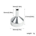 5Pcs Mini Stainless Steel Funnel Kitchen Oil Liquid Funnel With Detachable Filter Wide Mouth Funnel for Canning Kitchen Tools. 