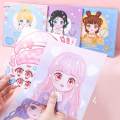 Make A Face Sticker Book DIY Activities with 12 Face Pages and 100 Makeup Stickers Funny Wacky and Funny Faces for Kids Birthday Gift Girls.
