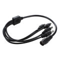 (NEW) 1 to 4 DC 4-port pliter adapter cable CCTV camera. 