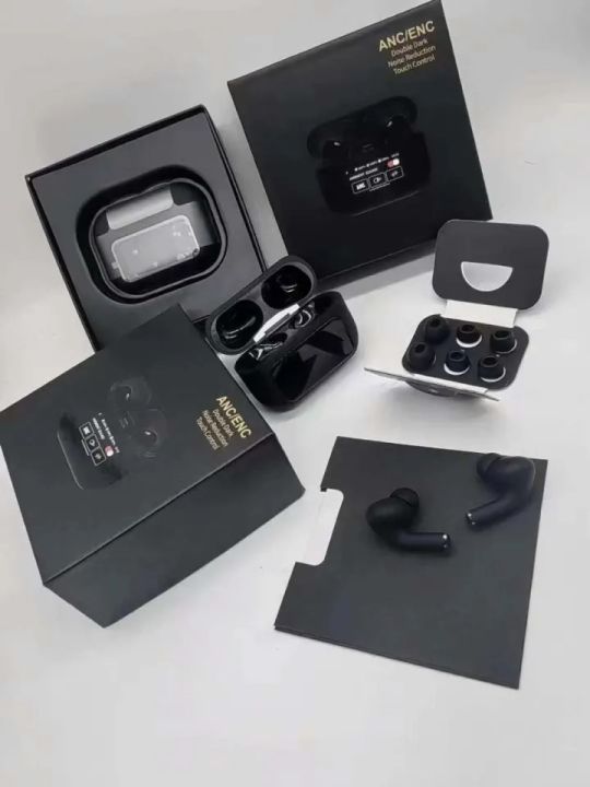 Airpods%20A9%20pro%20TWS%20Bluetooth%20Headphones%20Wireless%20Earbuds%20Touch%20Screen%20Display%20with%20Earbuds%20-%20Black%20-%20Image%205