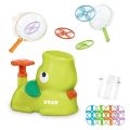 Flying Disc Launcher Toy for Kids Flying Saucer Toy Ouside Toys for Children Age 3+ Lighting Up Frisbees Educational Toy.