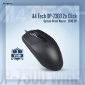 A4tech OP-730D 2x Click Optical Wired Mouse - 1000 DPI - Optical Sensor - Double click Button - 4-Way Wheel - Black. 